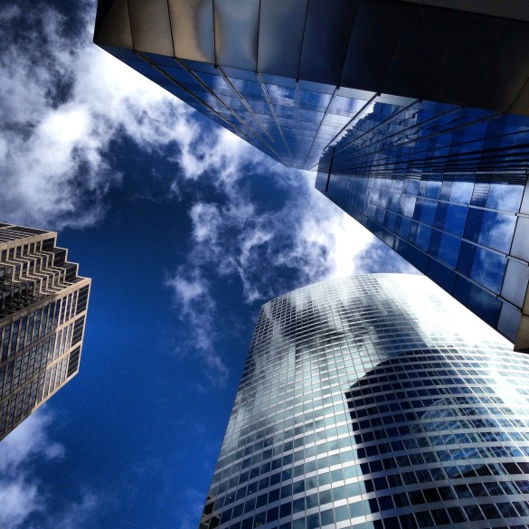 Skyscrapers Looking Up
